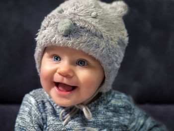 Portrait of cute smiling boy