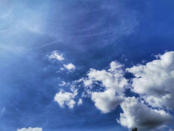 Low angle view of clouds in sky