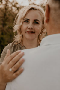 Portrait of smiling young woman