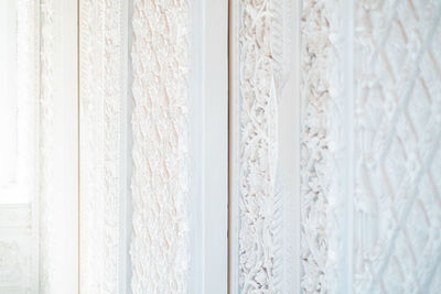 Curtain hanging on window