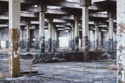 Interior of old abandoned building