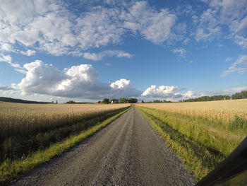 View of country road along landscape