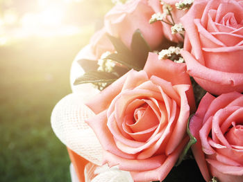 Close-up of rose bouquet