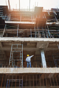 Man working at construction site