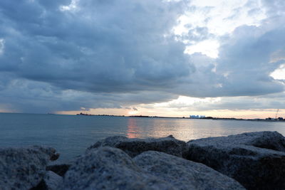 Scenic view of sea against sky