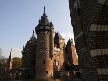 Low angle view of buildings against sky