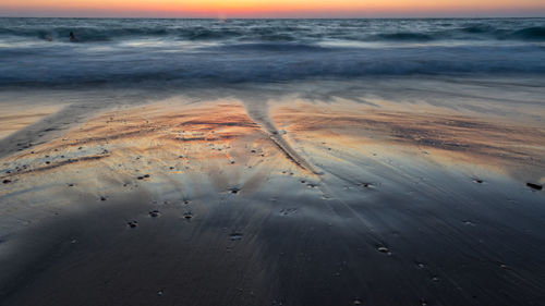 High angle view of beach