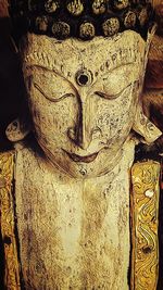 Close-up of buddha statue