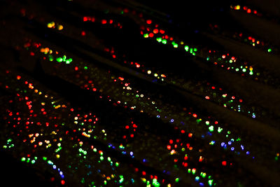 Defocused image of illuminated lights