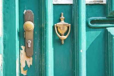 Full frame shot of old door