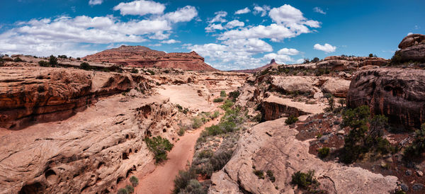 Empty riverbed in utah, southwest usa