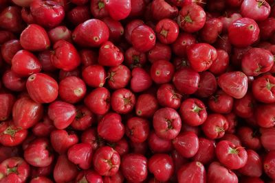 Full frame shot of strawberries