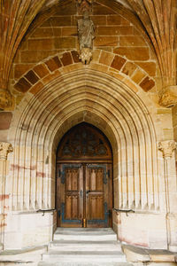 Entrance of old historic building