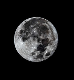 Close-up of moon against sky at night