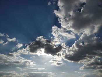 Low angle view of clouds in sky