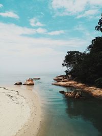 Scenic view of sea against sky
