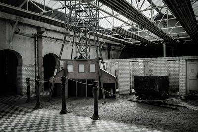 Interior of abandoned building