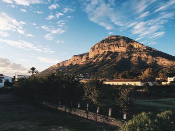 Scenic view of mountain against sky