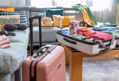 Rear view of woman sitting on wheelchair