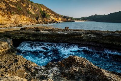 Scenic view of sea against sky