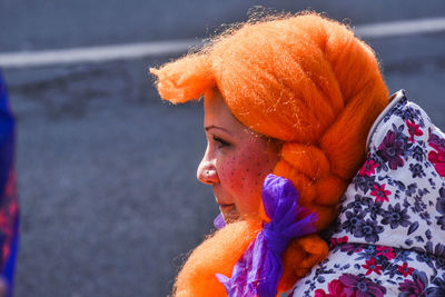 Close-up of woman