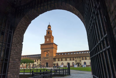 Low angle view of historical building against sky