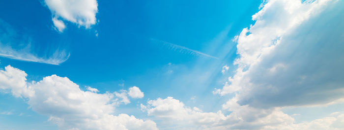 Low angle view of clouds in sky