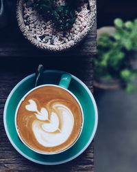 Close-up of coffee on table