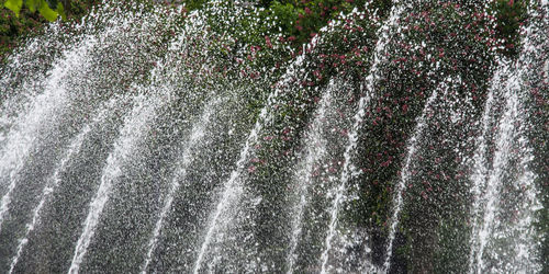 Water splashing in fountain