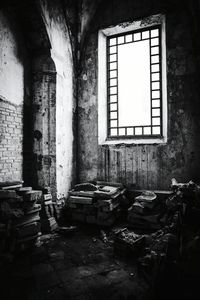 Interior of abandoned building