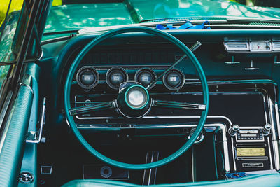 Close-up of vintage car