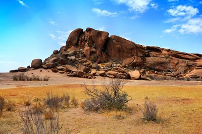 Rock formations in a desert