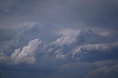 Low angle view of clouds in sky