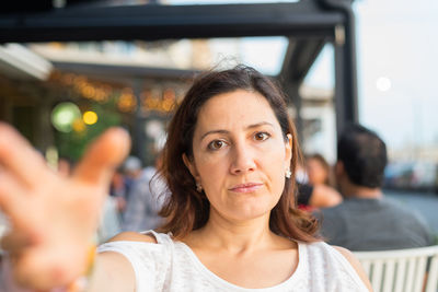 Portrait of woman smiling