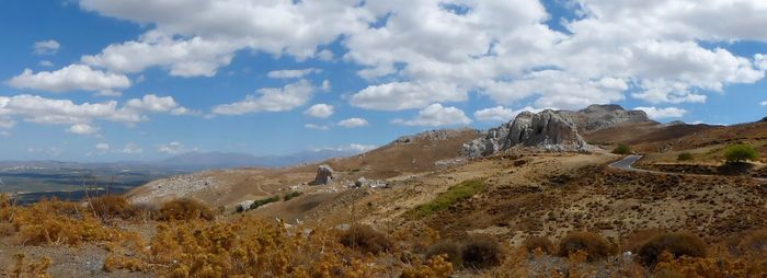 Panoramic view of landscape against sky
