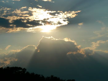 Low angle view of cloudy sky