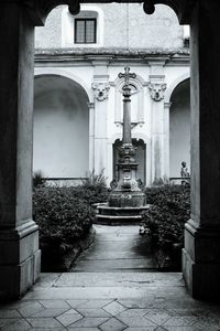 Entrance of historic building