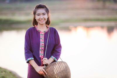 Portrait of a smiling young woman