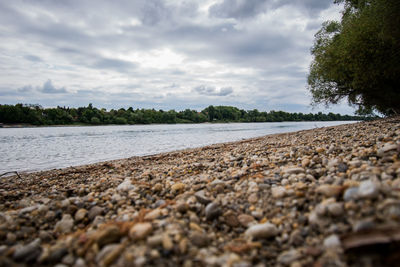 Scenic view of river against sky