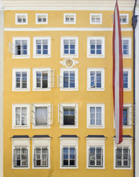 Full frame shot of yellow building