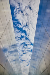 Low angle view of cloudy sky