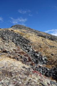 Scenic view of mountain against sky