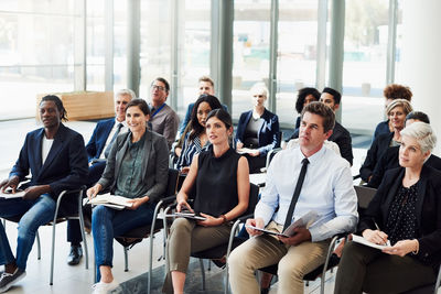 Group of people at music concert