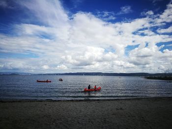 Scenic view of sea against sky