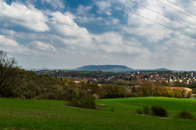 Scenic view of landscape against sky