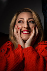 Portrait of a smiling young woman