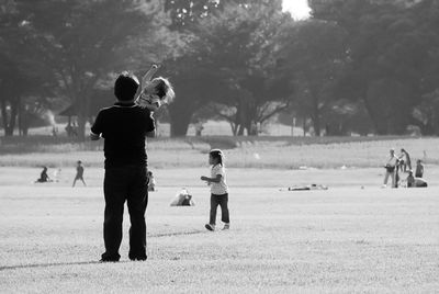 People in park