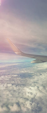 Airplane flying in sky