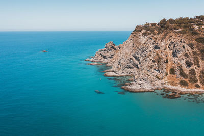 Holiday coast in calabria region during summer period