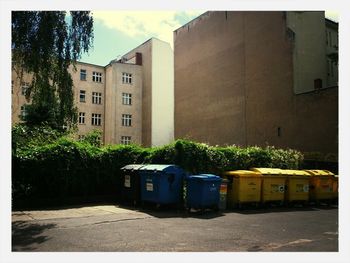 Residential buildings against sky